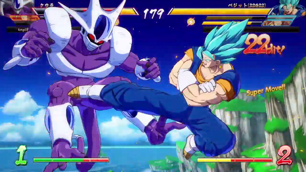 ドラゴンボール ファイターズ　最強悟空チームVSクウラ　悟空（黒髪）吹っ飛ばしループコンボ