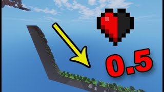【マインクラフト】0.5の体力でこの山を下る⁉