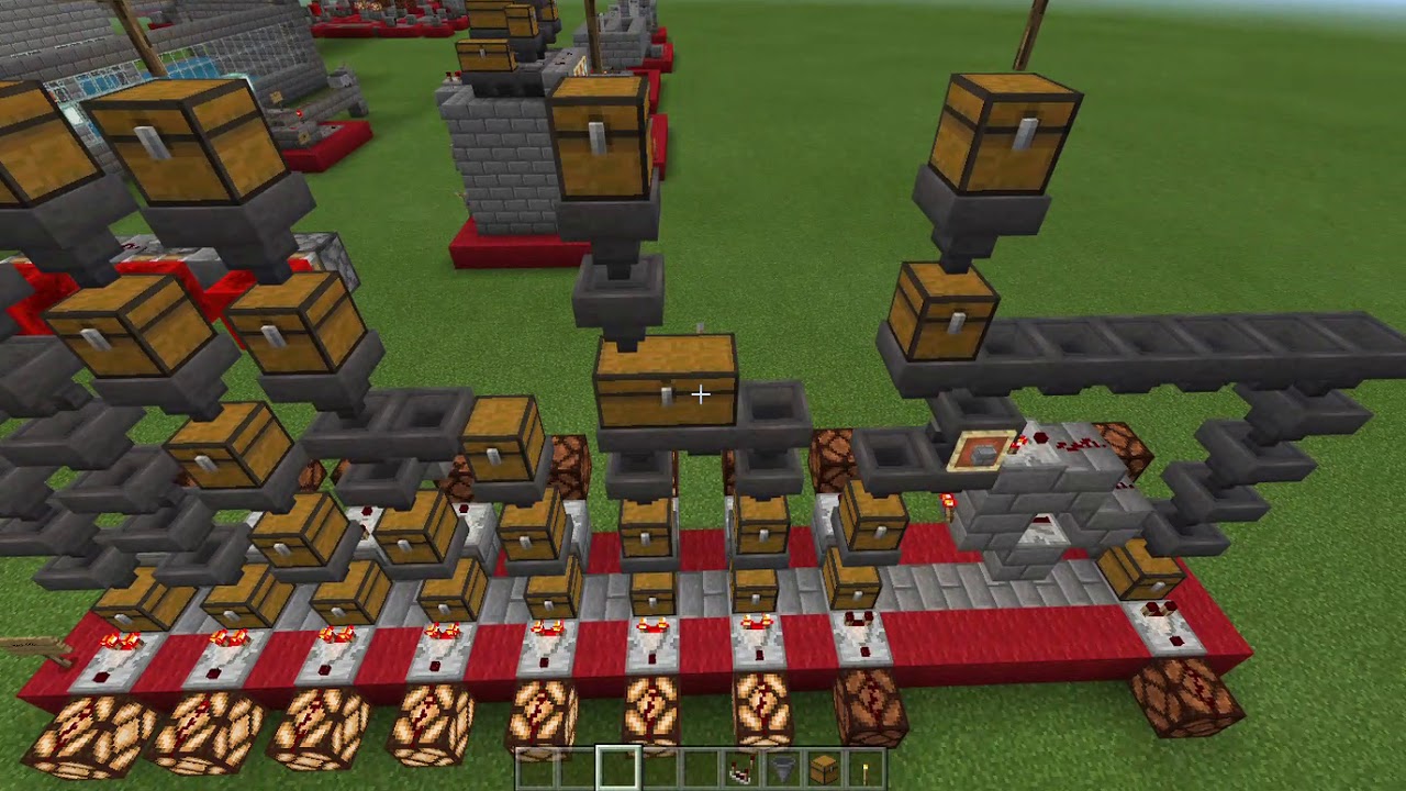 【マインクラフト】ホッパー機能検証と分配装置