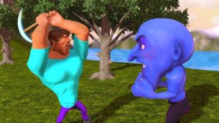 青鬼ｖｓスティーブ[マインクラフトパロディアニメ]