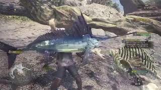 ゲラルトとドスダイオウカジキ_モンスターハンター：ワールド_20190212