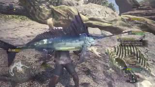 ゲラルトとドスダイオウカジキ_モンスターハンター：ワールド_20190212