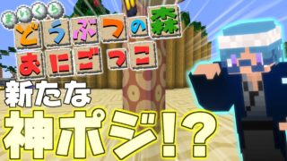 【マインクラフト】二つ目の神ポジを発見!?体調が悪い中逃げ切れるのか!!【どうぶつの森鬼ごっこ】