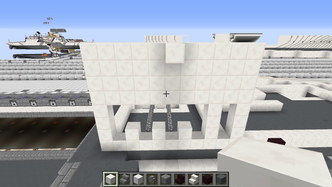 #20-艦橋を作る-空母建造の作業風景 - マインクラフト