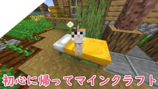 初心に帰ってマインクラフト【マイクラ】