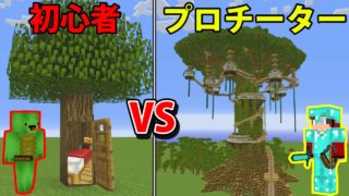 巨大ツリーハウス作り対決【マインクラフト】