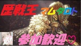 【MHW】概要欄必読ご参加お願いします♪初見さんも歓迎♪モンスターハンターワールド