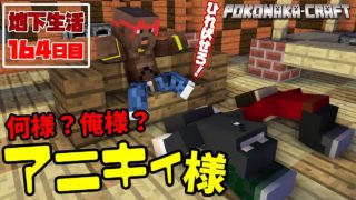 マインクラフト ┃アニキィ様降臨！！地下生活164日目/ぽこなかくら#414