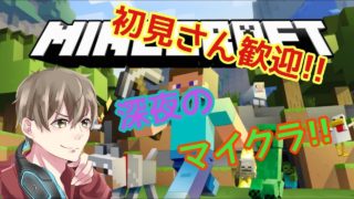 [マイクラ]寝落ちや雑談に!!深夜のマインクラフト![初見さん歓迎!!]