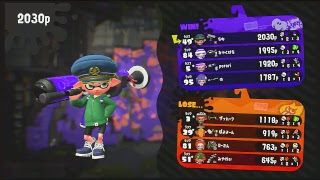 kiritest（68:スプラトゥーン2／ナワバリでスパッタリーのテスト）