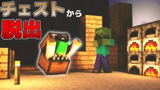 【マインクラフト】チェストに閉じ込められたから脱出する！！
