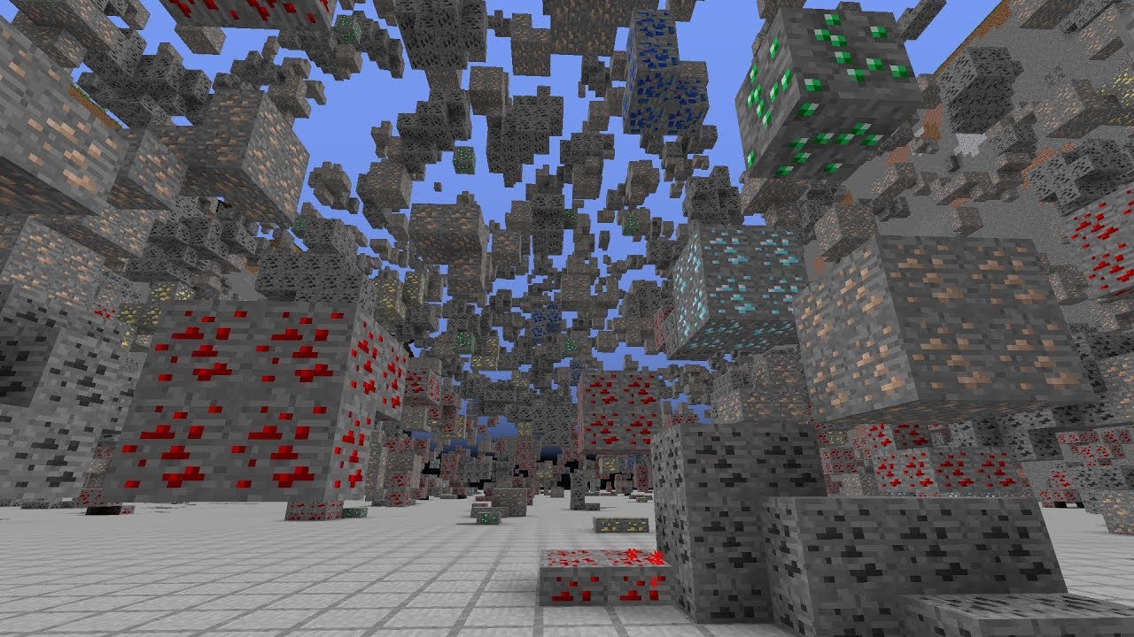 鉱石残し露天掘り【ゆっくり実況】作業愛好家のマインクラフトpart１３