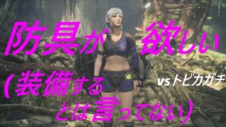 モンスターハンターワールド【防具無しで生態系の頂点を目指す】06トビカガチ討伐