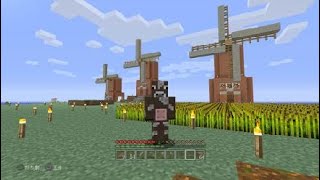 サバイバルで風車を建築してみた マインクラフト
