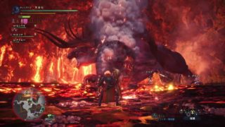 モンスターハンター：ワールド_友とベヒ狩り！！（チャアクと太刀でオトモを添えて）