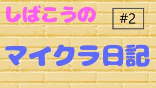 【ニンテンドースイッチ/統合版マインクラフト】しばこうのマイクラ日記#2