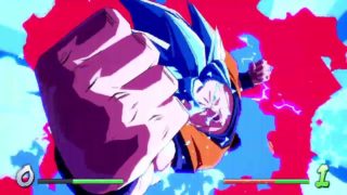 ドラゴンボール ファイターズ　世界１位悟空ブルーVS世界１位ビーデル　７６HITグレートサイヤマンコンボVSブルー界王拳コンボ