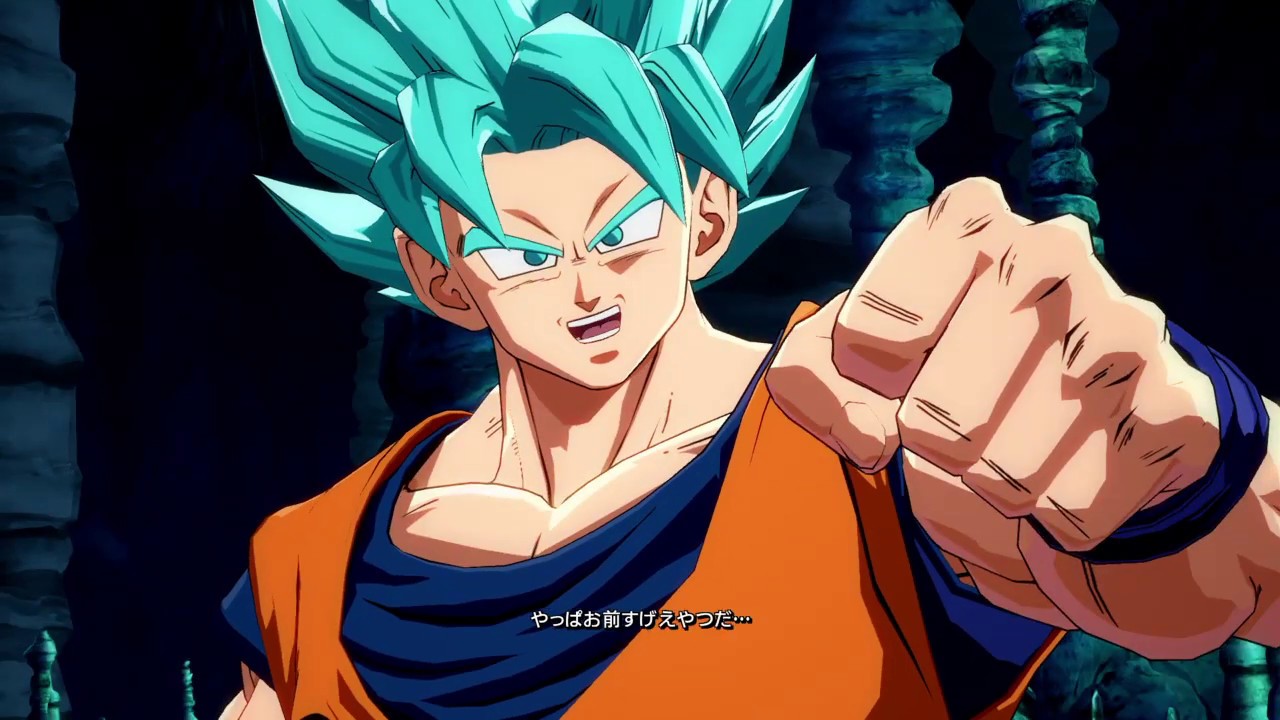 ドラゴンボール ファイターズ　世界１位ゴクウブルーVSジレン　昇り弱パンチからのクロスかめはめ波コンボやばすぎ