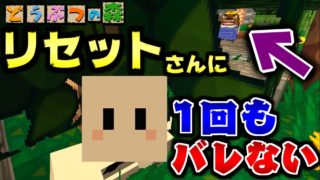 【マインクラフト】リセットさんに1回も捕まらず奇跡の勝利!?どうぶつの森の世界で鬼ごっこ!【マイクラ実況】