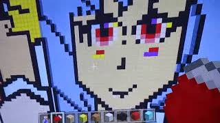 マインクラフト　ギルティギア　ディズィー　ドット絵【MinecraftArt】DIZZY　GuiltyGear