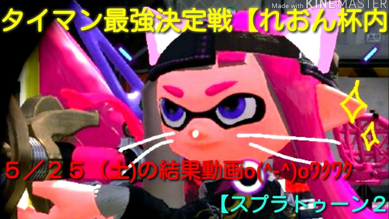 【スプラトゥーン２】タイマン最強決定戦(れおん杯内)5/25(土)の結果！
