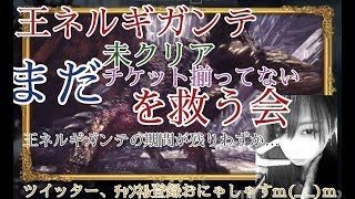 モンハンワールド王ネルギガンテ救済優先で周回します♪