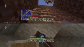 ＃32 マイクラ 友達と雑談しながら2画面プレイ!!【マインクラフト】