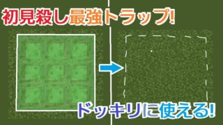 【コマンド】初見殺し理不尽最強トラップ！ドッキリに使える！【マインクラフトBE】
