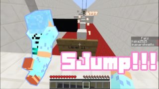 【マインクラフト】５回しかジャンプしてはいけないアスレチックやった！