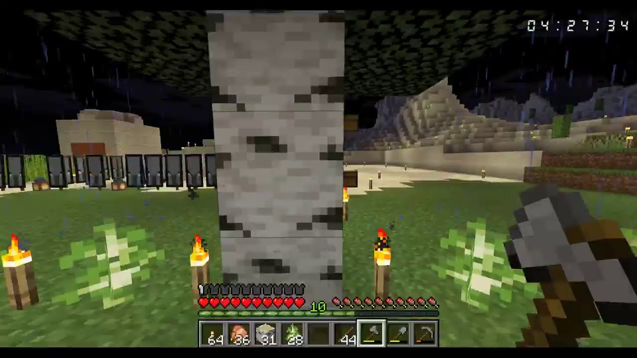 マインクラフト1.14で拠点作り継続中7