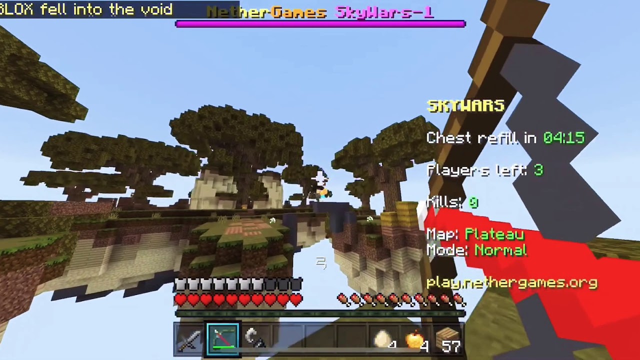 【マインクラフト】Sky wars簡単にキル集