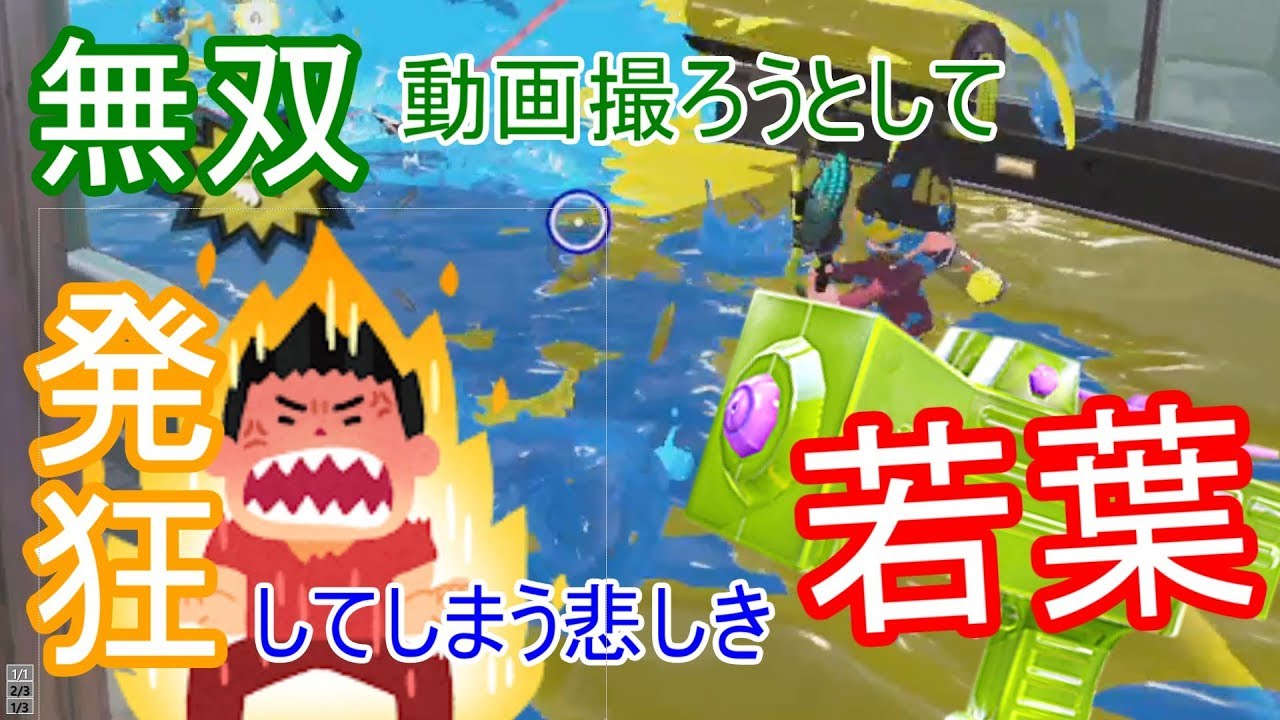 【スプラトゥーン２】わかばシューターで無双、実況、発狂…