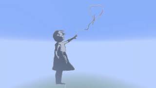 マインクラフト!バンクシー少女と風船作成中