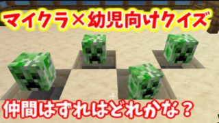 【子供が喜ぶ】マインクラフトクイズ【知育動画】