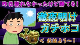 ～ ガチホコしながら朝日を迎える男 ～【スプラトゥーン2】