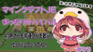 【マインクラフトJE】1.14から新ワールド始めてみる【雑談しよう】#13