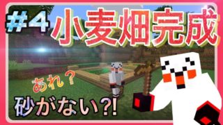 【マイクラ】小麦畑を作ろう！こまクラ☆サバイバル生活☆【マインクラフト】