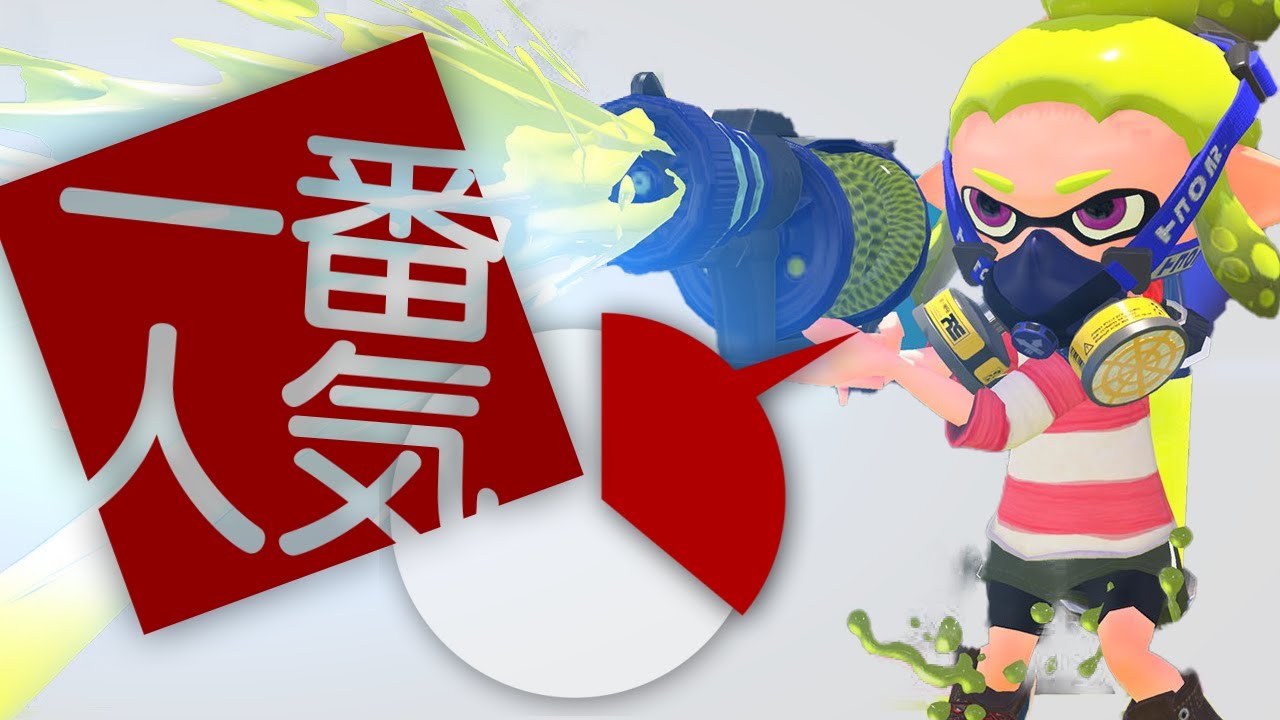 フェス上位30％以上が同じ武器な件についてw【スプラトゥーン2】