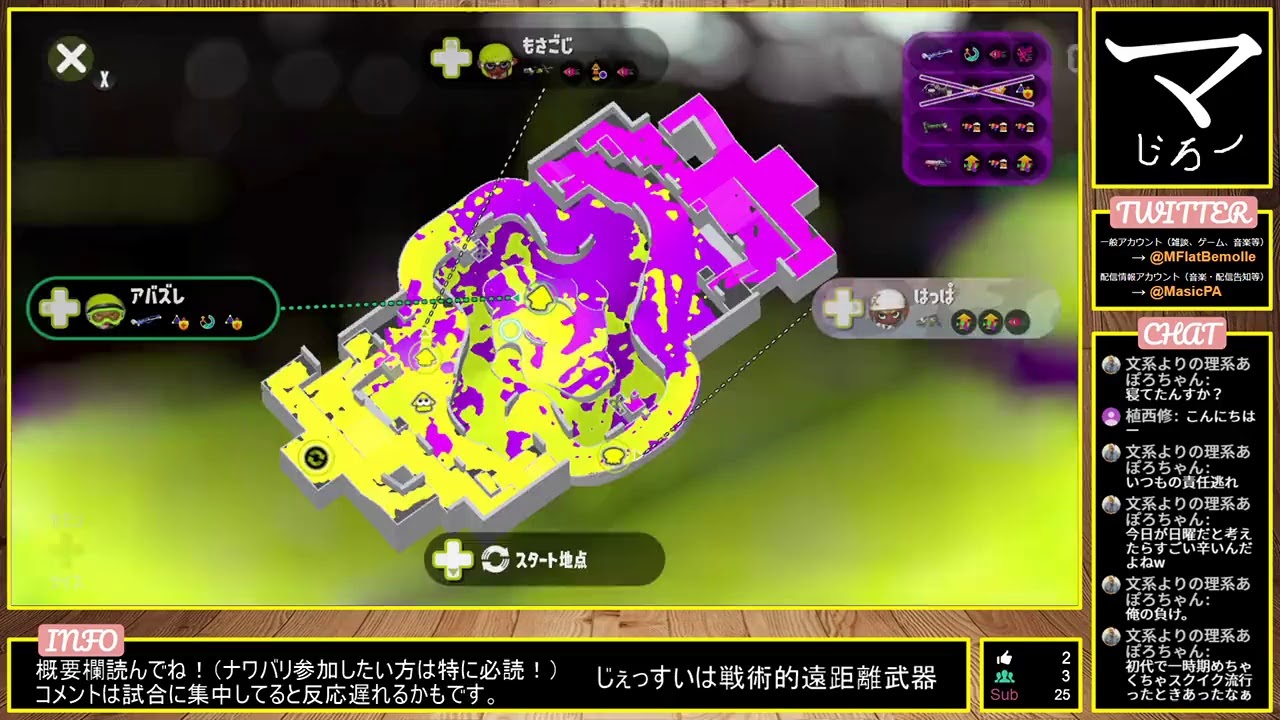 【参加合流OK！】レギュラーマッチ【スプラトゥーン2】