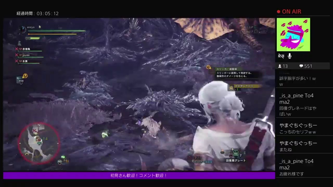 モンスターハンターワールド   狩り初心者ねーちゃん！　＃ MHW  #雑談○#参加○