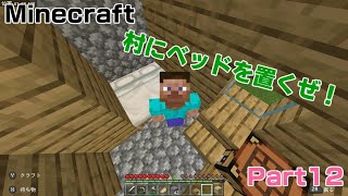 【マインクラフト】村にたくさんベッドを置いたよ～