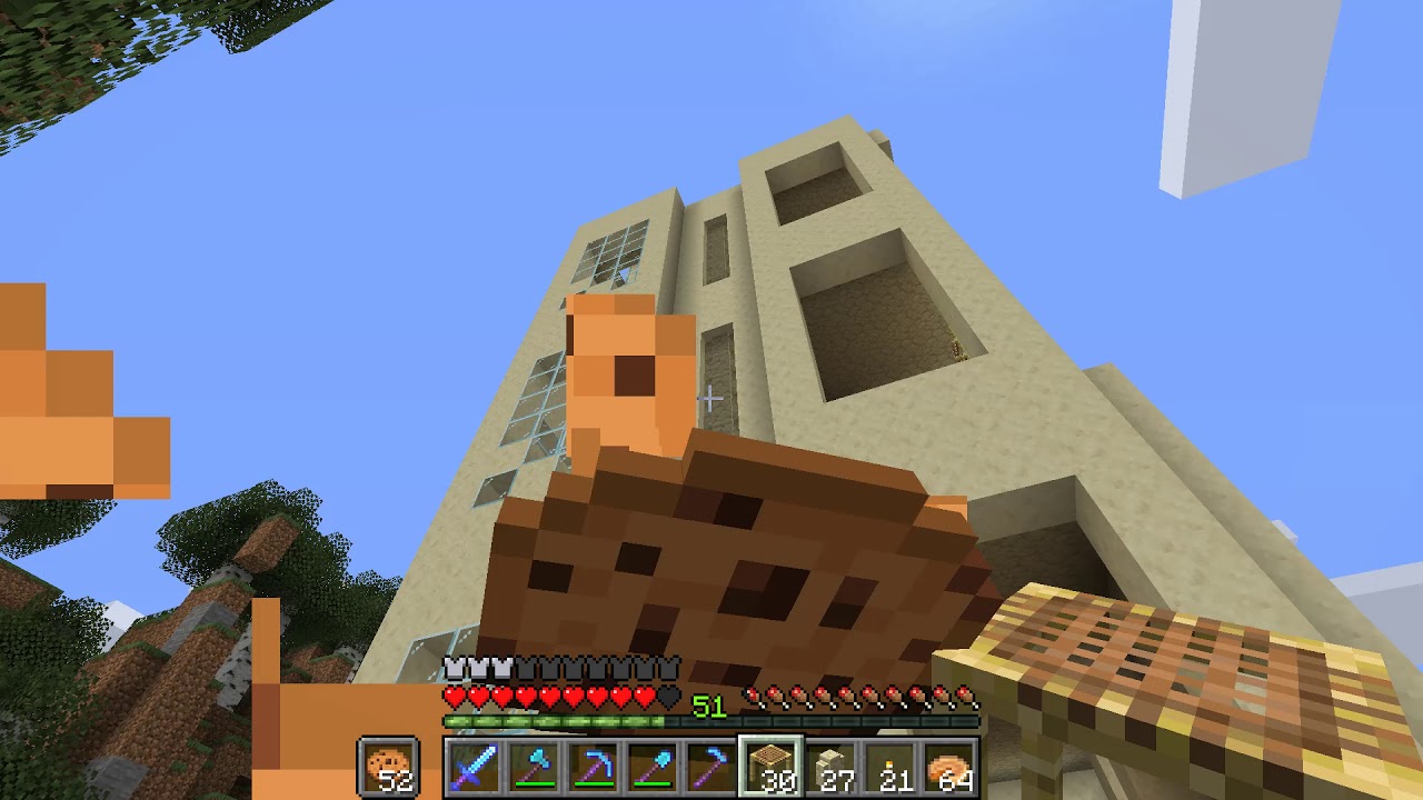 【マインクラフト】MC 577 新ブロックで浜辺に建築その2