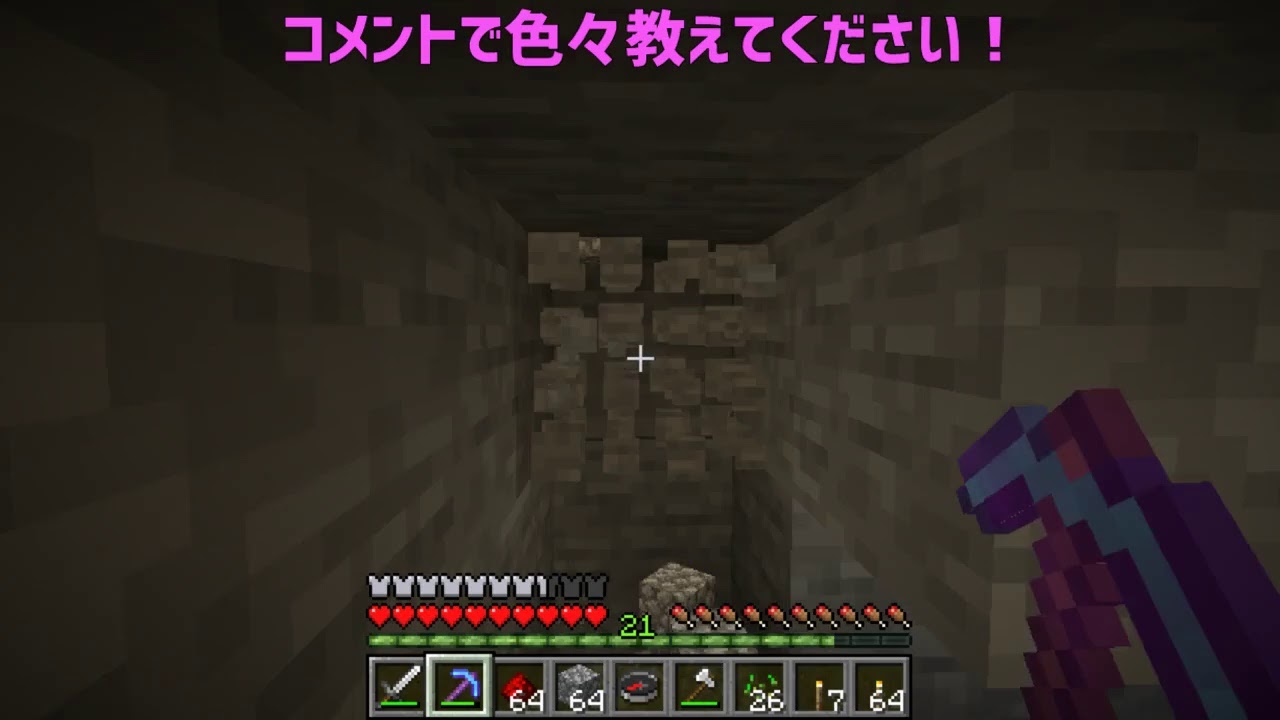 【マインクラフト】バージョンについていけない主のマイクラlive 3日目