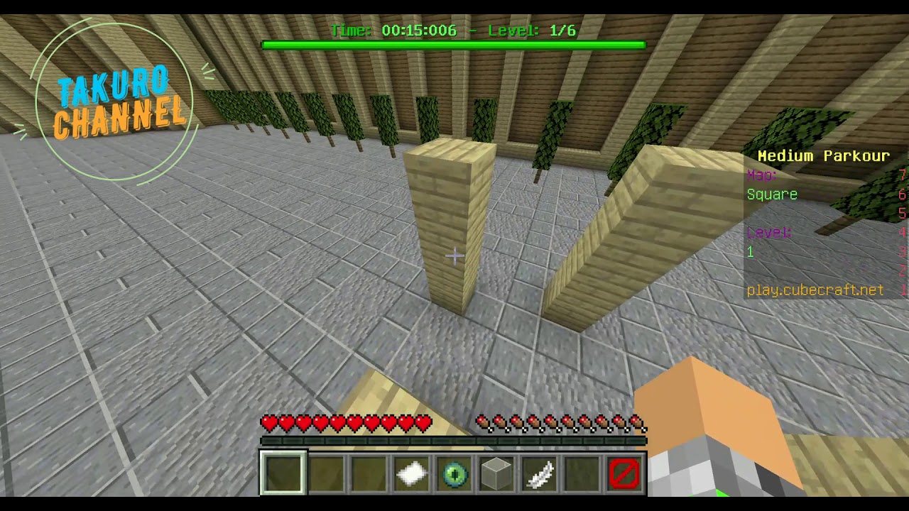 【たくろうチャンネル】アスレチックをやってみた第３回【マインクラフト】