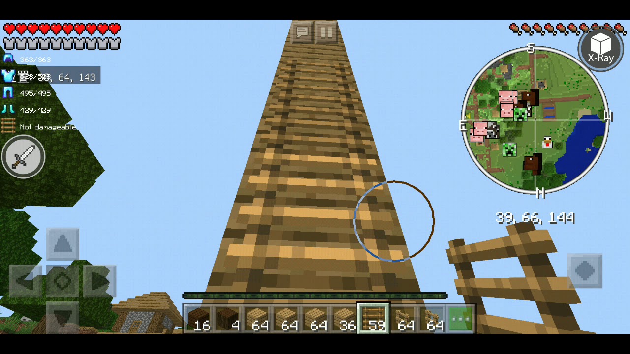 初めてのマインクラフトPE実況　（チートを駆使して！part1）