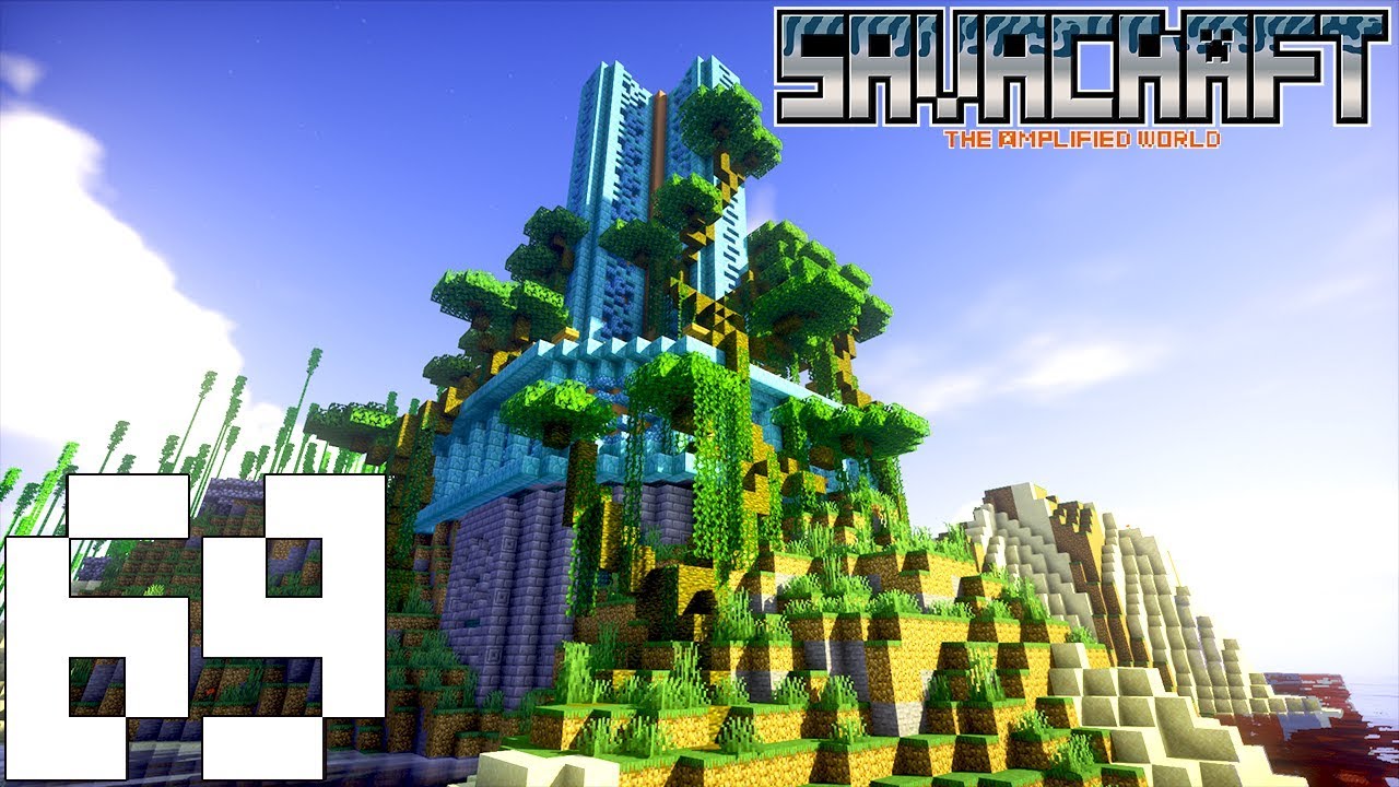 【SAVACRAFT】69 建築にからみつく巨大樹木の作り方【マインクラフト】