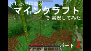 【実況】久しぶりに遊ぶマインクラフトで実況してみた　パート2