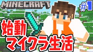 マイクラ生活始まります!!いきなりアレを発見!!マイクラ実況Part1【マインクラフト】