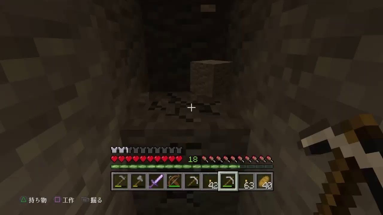 無言でPS4のマインクラフト　ワールド名：ぬ