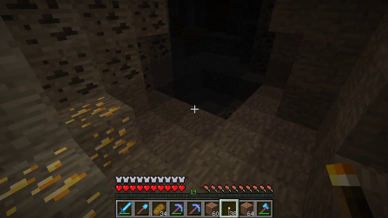 ♯２８［マインクラフト］べらぼうに鉱石が多い世界で、ただただ掘りまくる[ダイヤ∞]